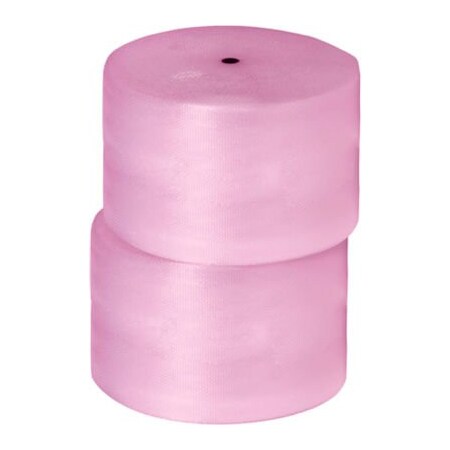 Box Packaging Perforated Anti Static Bubble Roll 24W x 750L x 3/16 Thick Pink 2/Pk BW316S24ASP